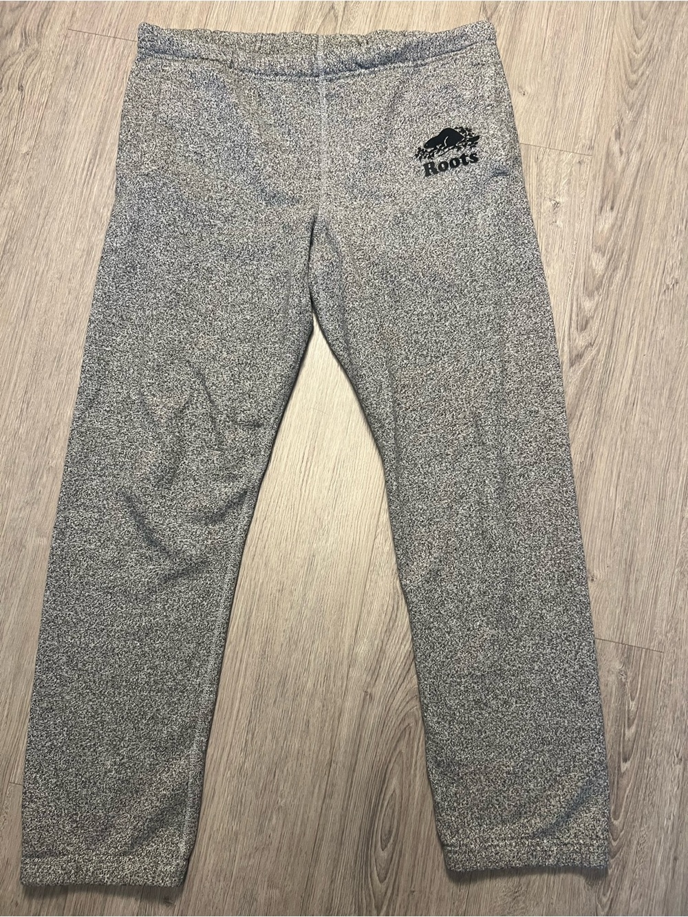 Roots Gray Marled Men’s Sweatpants with Black Logo